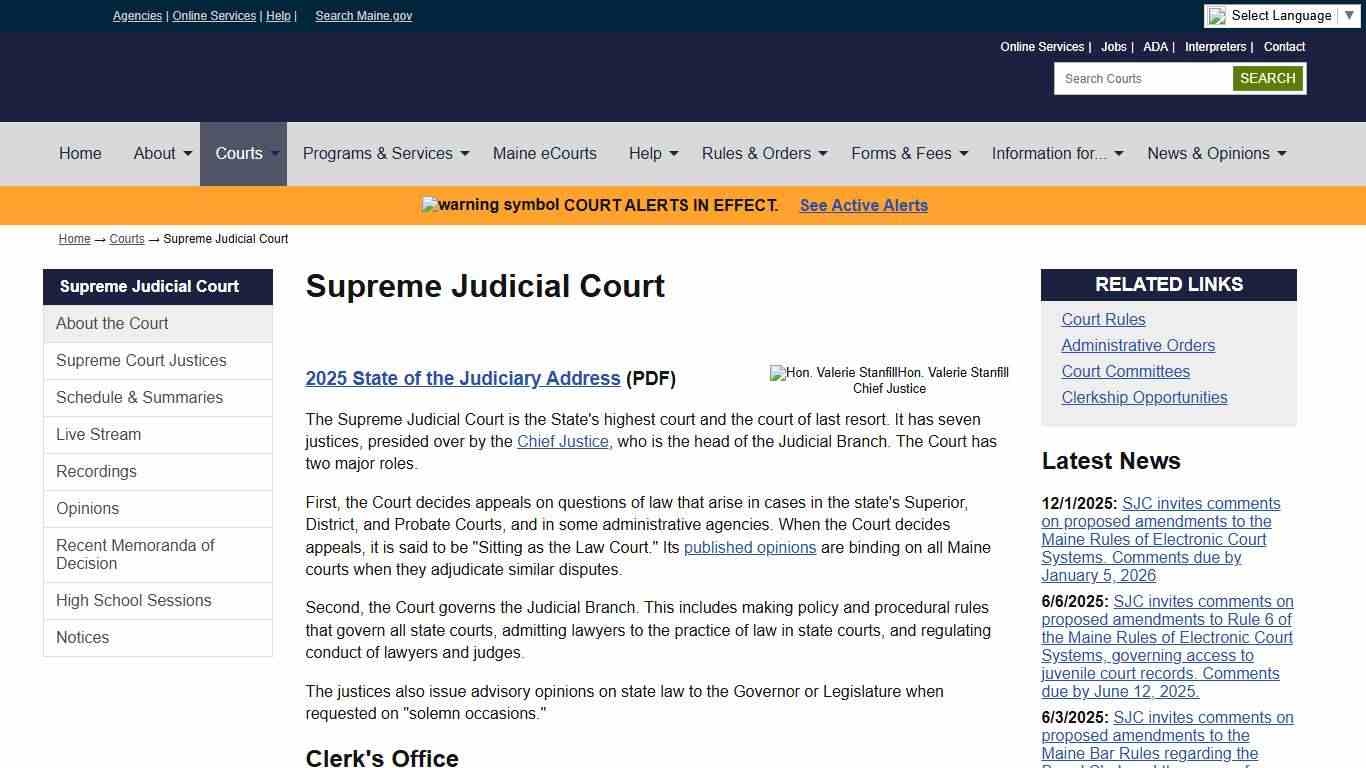 Supreme Court: State of Maine Judicial Branch