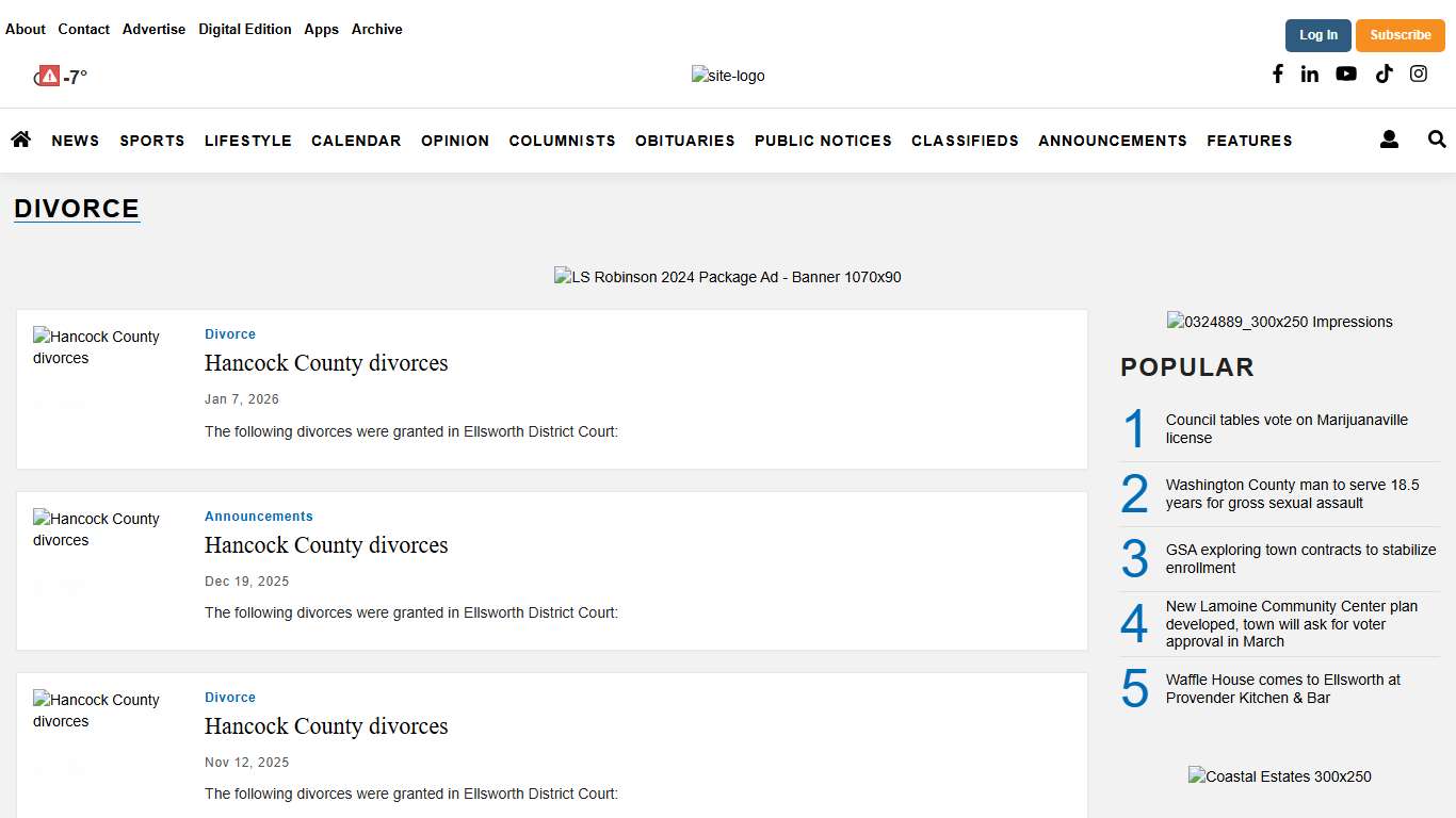 Divorce ellsworthamerican.com